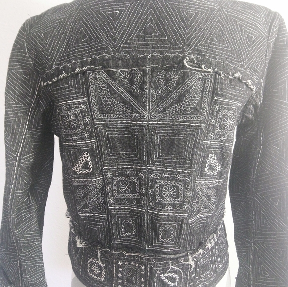 Casual Studio Embroidered Cotton Jacket Size S - Picture 6 of 9